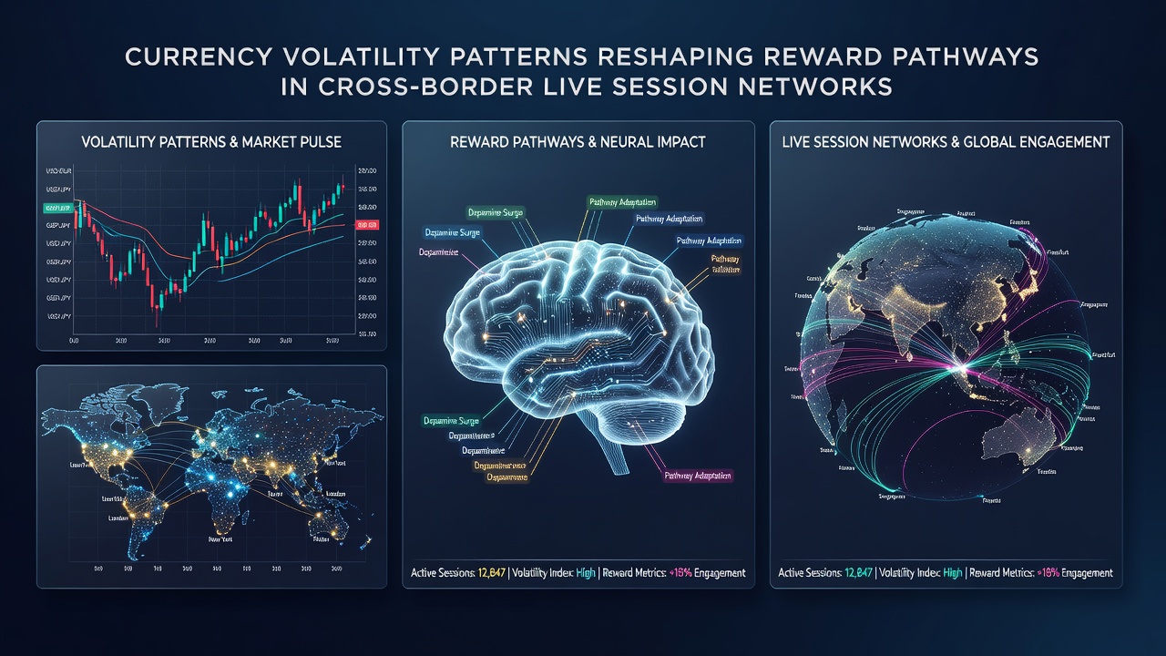 Live dealer studio with multiple currency indicators and real-time reward pathway diagrams