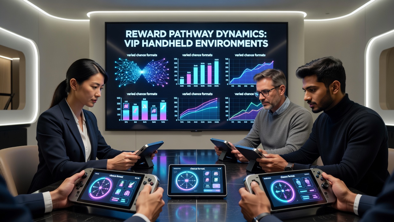 Handheld VIP casino screen displaying layered reward indicators across slot and table game options