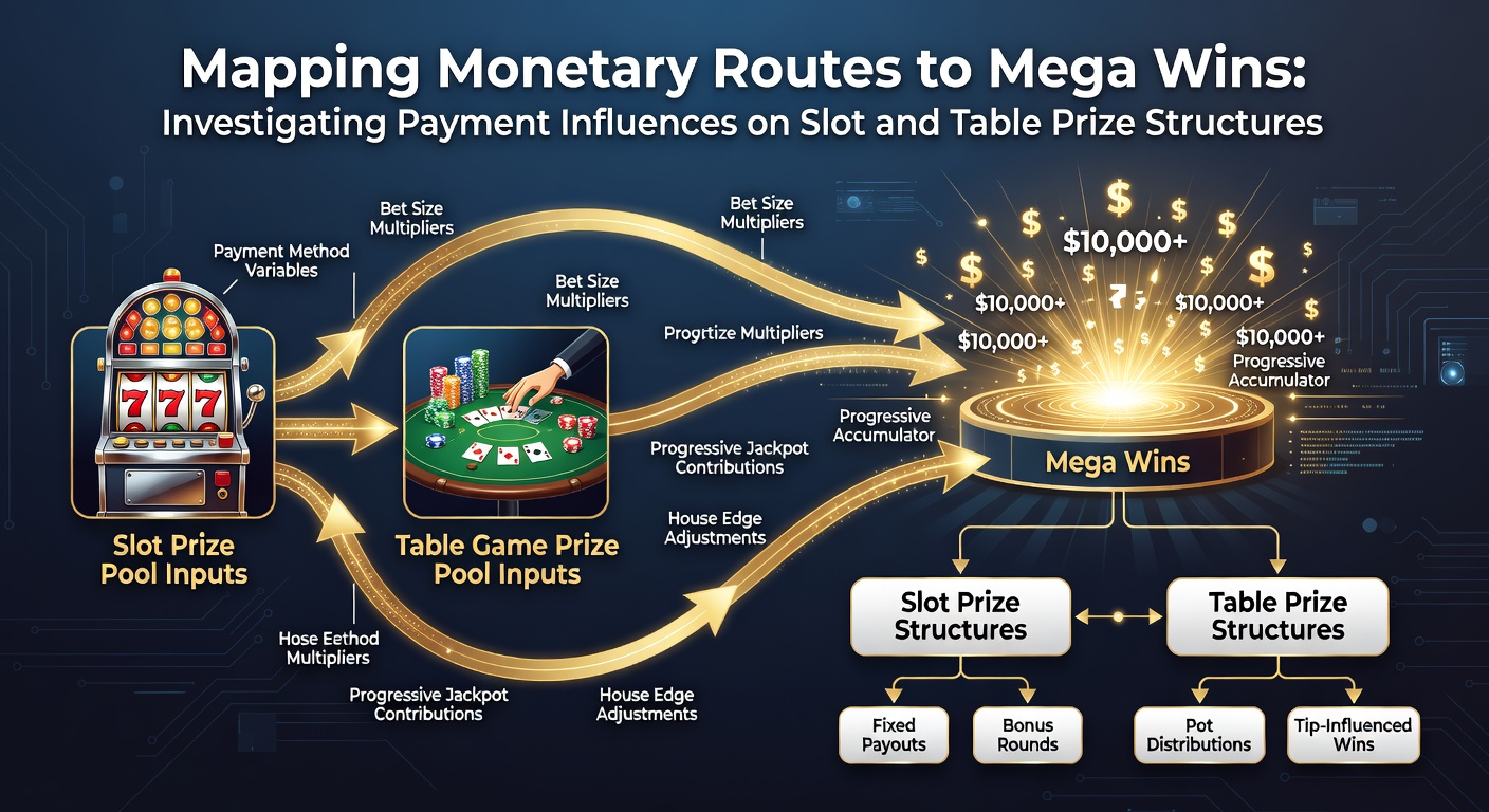 Diagram showing transaction flows from player deposits through operator accounts into slot and table prize pools