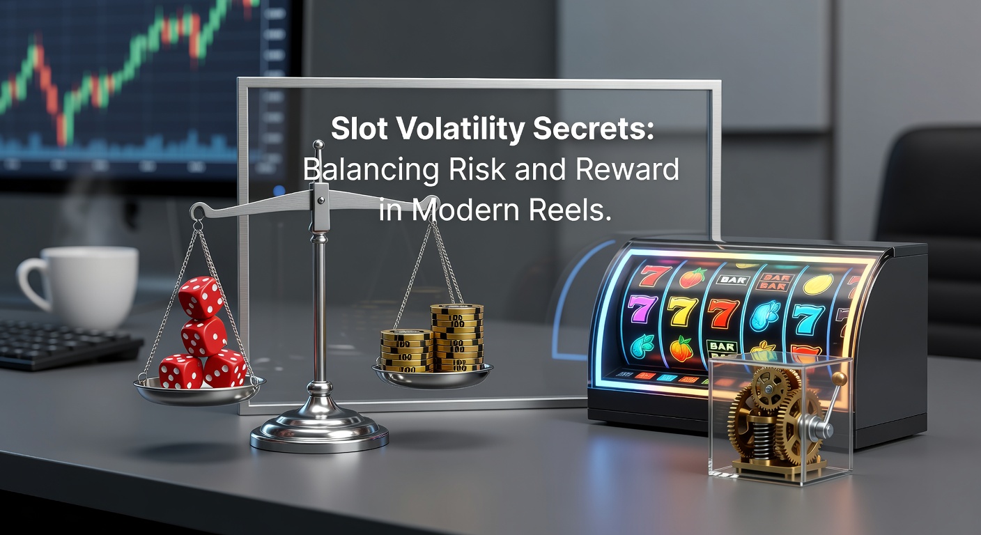 Vibrant slot machine reels spinning with symbols aligning for a big win, illustrating high volatility action