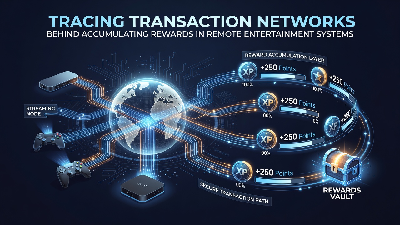 Visualization of reward accumulation pathways through transaction nodes